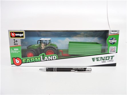 *BBURAGO metal., TRAKTOR z przyczepą, FENDT 1050