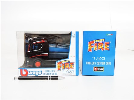 *BBURAGO metal,1:43,STR FIRE HAUSLERS SCANIA,czar