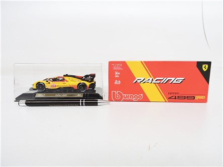 *BBURAGO metal., 1:43, Ferrari, 499P, zół, Hyperca