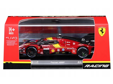 BBURAGO metal, 1:43 FERRARI RACING 499P plastik