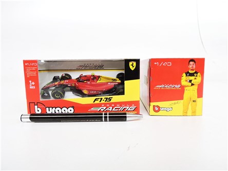 *BBURAGO metal., 1:43 FERRARI F1-75 ITA. GP, Sainz