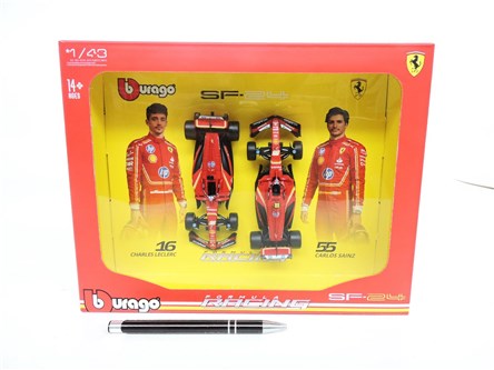 *BBURAGO metal. 1:43 Ferrari SF-24 2024 2pack