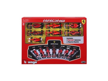 BBURAGO metal, 1:43 FORMULA 7-PAK Ferrari