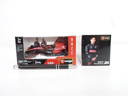 *BBURAGO metal., 1:43, RACE ALFA ROMEO F1, Guanyu