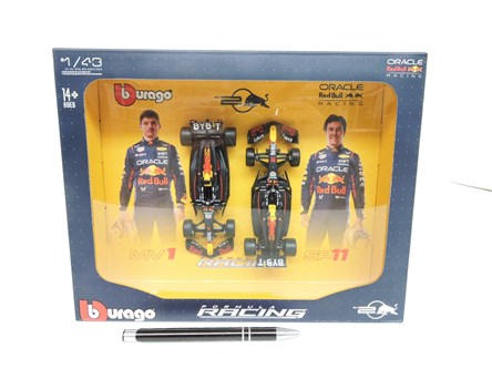 *BBURAGO metal. 1:43 Red bull RB20 2024 2pack