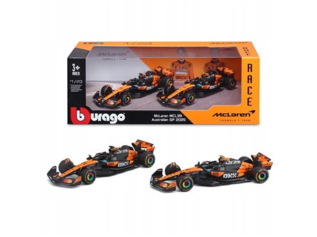 BBURAGO metal, 1:43 FORMULA 2-pak Mclaren