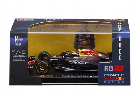 BBURAGO metal, 1:43 FORMULA Verstapen plastik