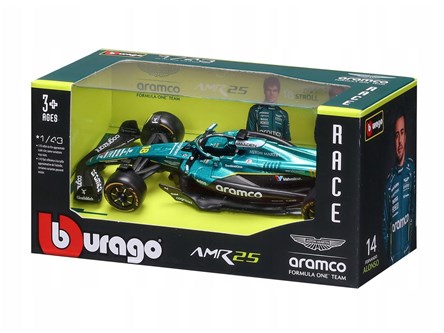 BBURAGO metal, 1:43 ASTON MARTIN AMR25 Stroll