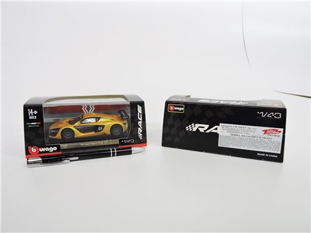 *BBURAGO metal, 1:43, RENAULT Sport METALIC, yello