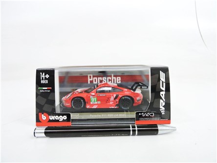 BBURAGO metal, 1:43, porsche 911 rsr lm 2020