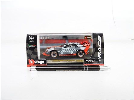 *BBURAGO metal., 1:43, RACE, AUDI S1 E-TRON, szary