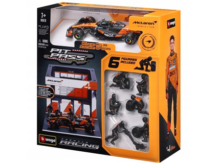 BBURAGO metal, 1:43 FORMULA PIT PASS Mclaren