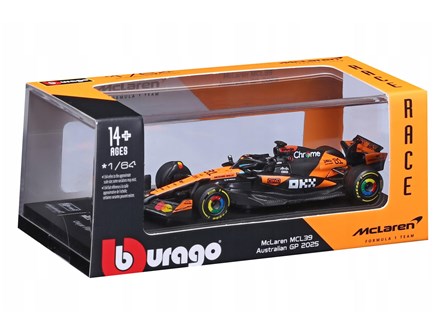 *BBURAGO metal, 1:64 FORMULA MClaren plastik