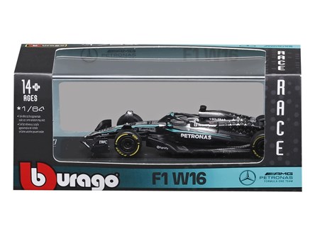 *BBURAGO metal, 1:64 FORMULA F1 W16 AMG plastik