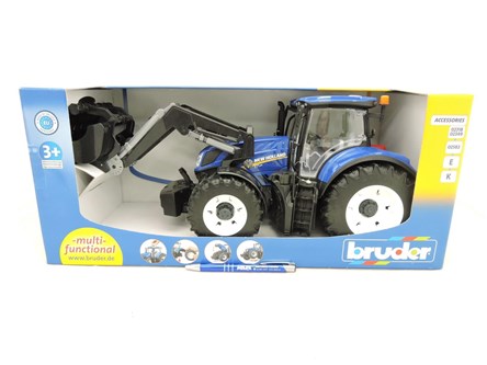 *BRUDER Traktor NEW HOLLAND + Frontloa