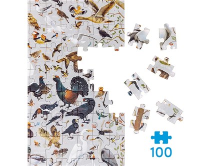 *CZUCZU PUZZLE, 100 el. , PUZZLOVE, ptaki, 5+