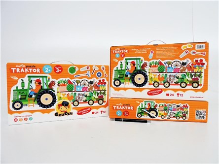 *CZUCZU Moto puzzle 24 el., traktor