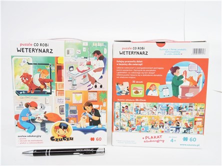 CZUCZU Puzzle Co robi Weterynarz, 60 el.