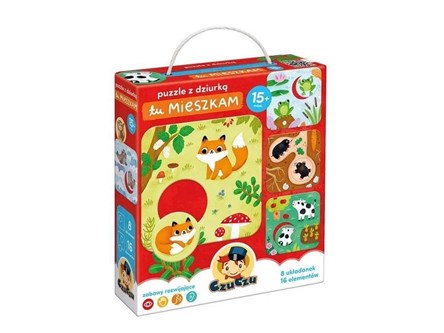CZUCZU Puzzle z dziurką Tu mieszkam