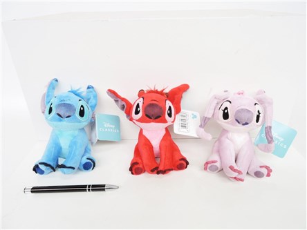 *AST. PLUSZ DISNEY 13 cm brelok Stitch, 3 wz.