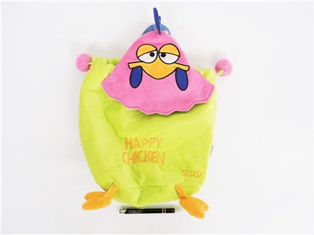 -----*PLUSZ, plecak, 25 cm, HAPPY CHICKEN, ziel-r
