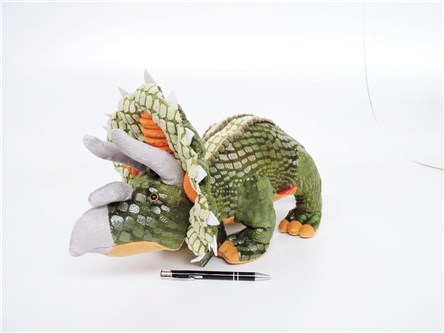 *PLUSZ dinozaur, 68 cm, TRICERATOPS, zielony