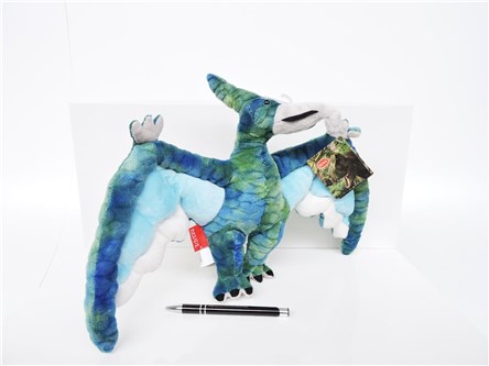 *PLUSZ dinozaur, 38 cm,  PTEROZAUR,  niebieski