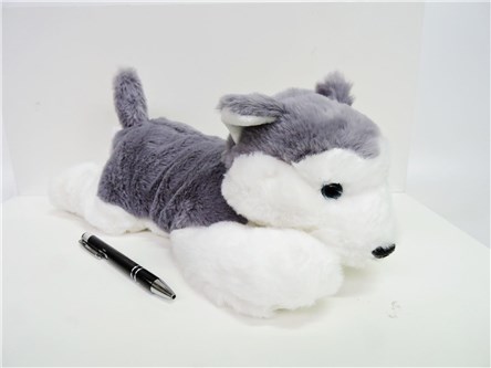 *PLUSZ Pies Husky, 35 cm, leżacy