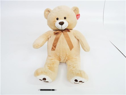 PLUSZ Miś ballu karmelowy 80 cm