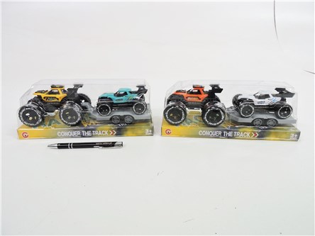 AST. JEEP Z PRZYCZEPĄ 27 cm, 2 kol.,       klosz