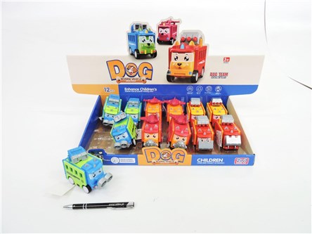 AUTO x 12 ZWIERZAK, 11 cm, 3 wz.,    displ.