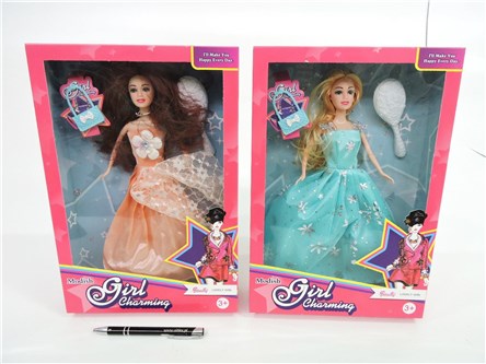 AST. LALKA suknia balowa, 33x23x6 cm, 2 wz., kart.