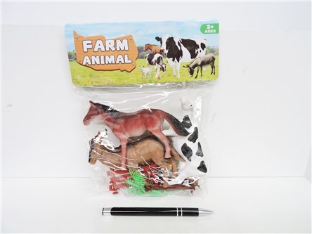 ZWIERZĘTA, plast., farma, 3+,       worek