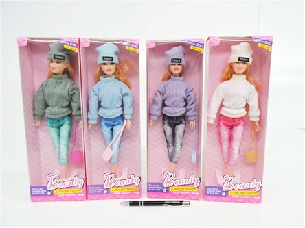 AST. LALKA, w swetrze, 30 cm, 4 wz.,     kart.