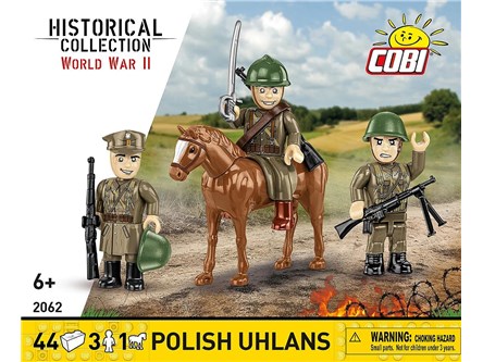 COBI KLOCKI 44 el. Polscy ułani, 3 figurki