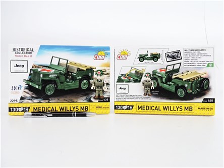 *COBI KLOCKI 130 el. HC WWII Medical Willys MB