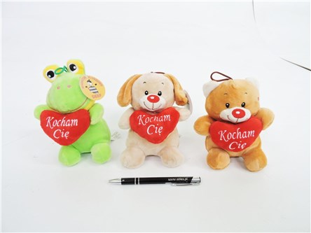 AST. PLUSZ Zwierzątka z Sercem Kocham Cię