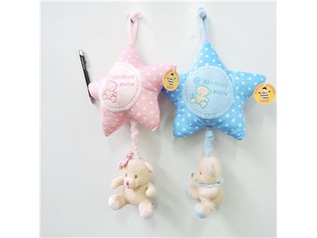 *AST. POZYTYWKA 35 cm, gwiazdka z misiem,2 kol.