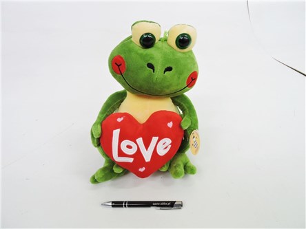 *PLUSZ Żaba z Sercem 30 cm
