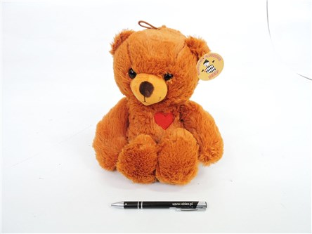 PLUSZ Miś z serduszkiem, 25 cm