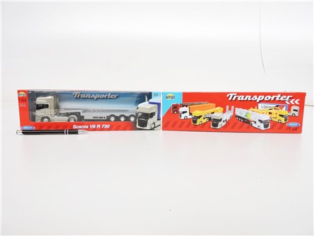 *WELLY AUTO metal, 1:64, TRUCK SCANIA V8, laweta