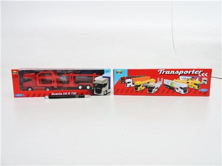 WELLY TRUCK metal 1:64 scania R730 transporter