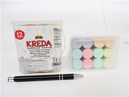 KREDA CHODNIKOWA, kpl. 12 szt.,   wiaderko