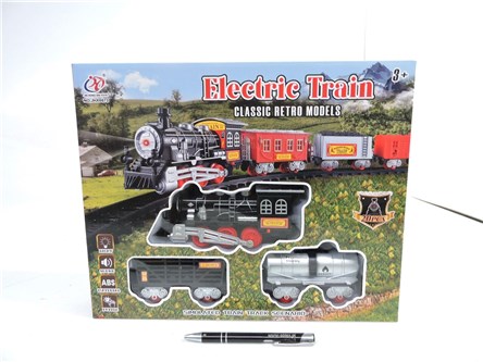 KOLEJKA z torami, 30x35x7 cm, bat., 20 el.,  kart.