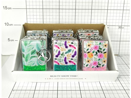 AST. LUSTERKO x 12 prostokątne, 8x6 cm,     displ.