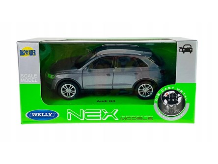 WELLY 1:34 Audi Q3 2013 srebrne