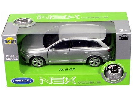 WELLY 1:34 Audi Q7 2015 srebrne