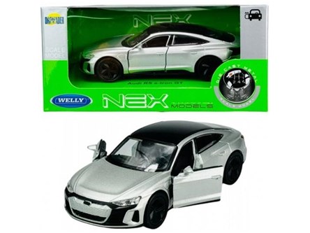WELLY 1:34 Audi RS e-tron GT srebrne