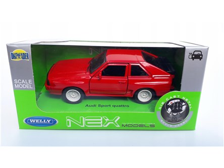 WELLY 1:34 Audi Sport quattro czerwone