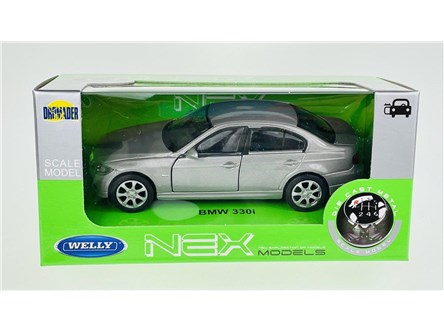 WELLY 1:34 BMW 330i srebrny